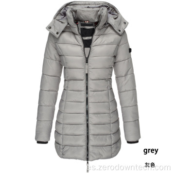 Abrigo largo de chaqueta de invierno para mujer